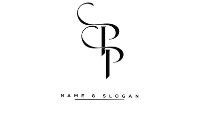 PP Abstract Letters Logo Monogram