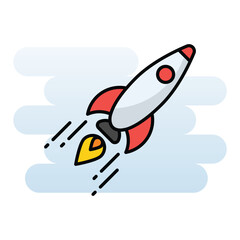 Launching vector icon