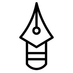 Nib Pen Web Line Icon