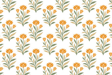seamless floral pattern with botanical flowers and leaves for fabric wallpaper wrapping paper nature inspired backgrounds and seasonal garden designs