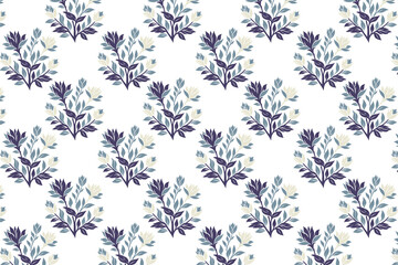 Fototapeta premium seamless floral pattern with botanical illustrations for textile design wallpaper wrapping paper garden themed prints and nature inspired backgrounds