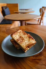 Roti Bakar Selai Srikaya, toasted brioche loaf with kaya jam
