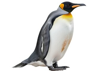 Fototapeta premium Detailed Image of Penguin Isolated on Transparent Background