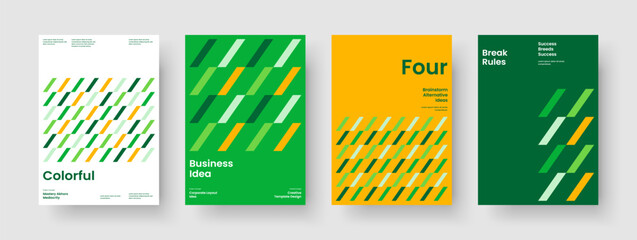 Fototapeta premium Isolated Business Presentation Template. Creative Brochure Design. Geometric Flyer Layout. Book Cover. Report. Background. Banner. Poster. Magazine. Handbill. Newsletter. Leaflet. Brand Identity