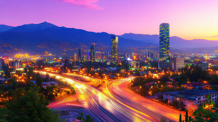 Vehicle trajectories on highways at night in the city