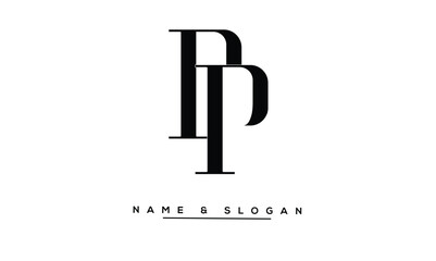 PP Abstract Letters Logo Monogram
