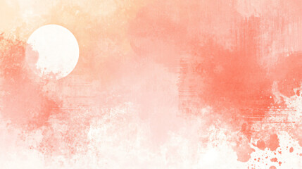 Fototapeta premium A coral pastel gradient with soft blending transitions and smooth textures, creating a calm and harmonious mood.