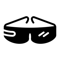 3d glasses Solid icon