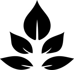 black and white leaf