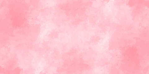 Soft pink watercolor background for your design, Aquarelle painted paper template texture background banner, Pastel pink watercolor design with digital painted for template.