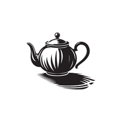 Teapot silhouette icon vector symbol design illustration
