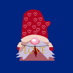 santa claus with a gift