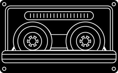 Cassette Tape Silhouette
