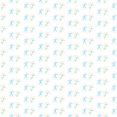 Marathon Icon Pattern Design For Social Media Template Background