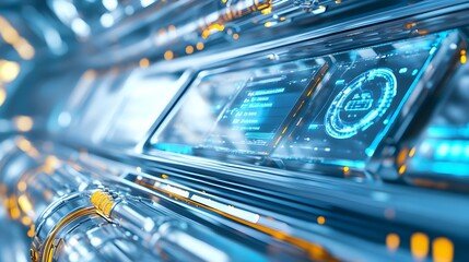 futuristic tech hud interface display - futuristic technology