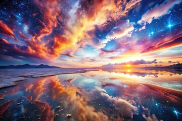 Surreal Salt Flats Double Exposure: Dreamlike Landscape Photography