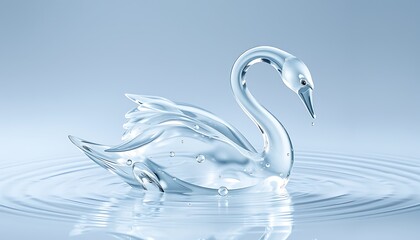 two swans on the water