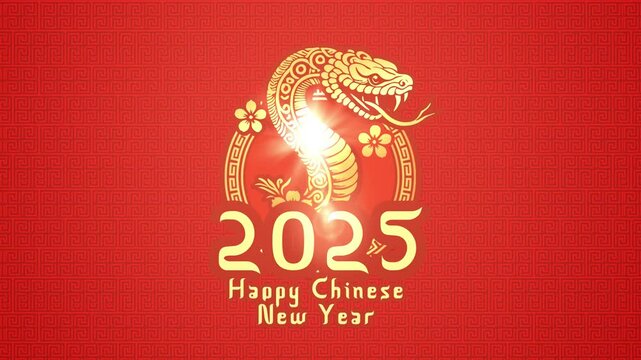Happy Chinese new year 2025 animation template