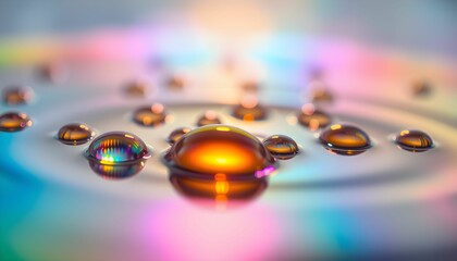 Enigmatic Symphony of Liquid Reflections