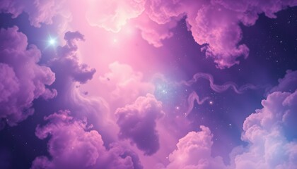 Celestial Dreamscape: A Lavender Universe
