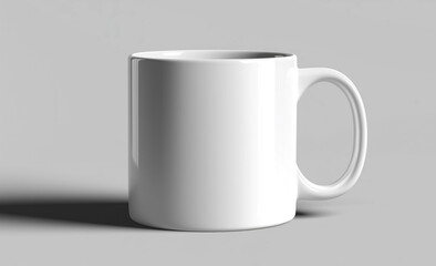 Obraz premium Unadorned white mug perfect for daily use.