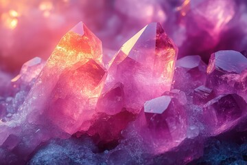 Amethyst Geode: A Symphony of Purple and Pink Crystals