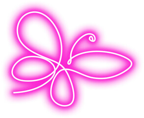 Fototapeta premium Neon Butterfly