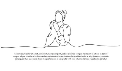 Continuous one line design of laundry model. Minimalist style vector illustration on white background.