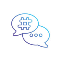 Fototapeta premium Hashtag vector icon