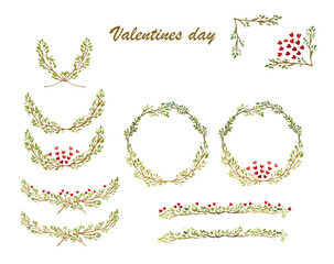 set of floral elements for design
set of elements for design