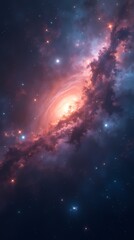 Fototapeta premium Abstract space background, Nebulae and galaxies in space
