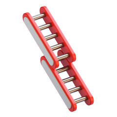 Ladder 3D Icon, designed to symbolize access, safety, and emergency response. It emphasizes the importance of ladders in reaching elevated areas safely