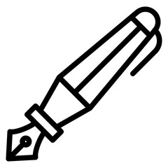 Pen line icon