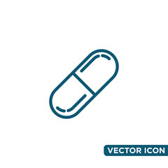 Simple Capsule Icon Design Template
