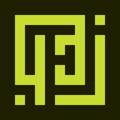 Rajab arabic calligraphy khat khufi style