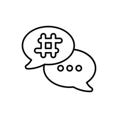 Obraz premium Hashtag vector icon