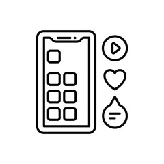 Social Media vector icon