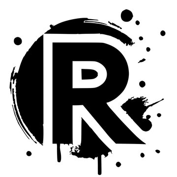 recommend clip art: R letter logo silhouette