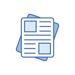 Newspaper vector icon