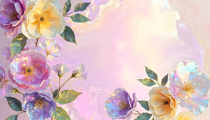Fototapeta premium Background of flower beautiful