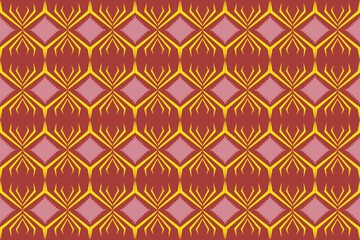 Abstract Ethnic Art, Geometric Design, Seamless Pattern, Fabric Pattern, Clothing, Fabric, Pattern, Cover, Carpet Design, Print, Wallpaper, Pattern on Product Surface.