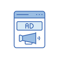 Banner Ad vector icon