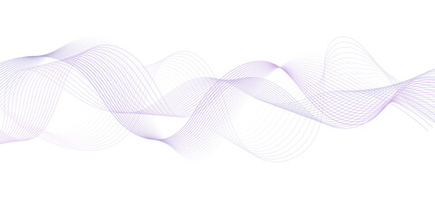 Abstract wave blend lines on transparent background. Design for banner, wallpaper, background and many more. Undulate Grey Wave Swirl, frequency sound wave, twisted curve lines with blend effect.	