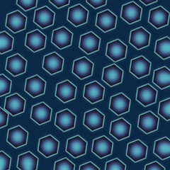 Naklejka premium Blue geometric background.