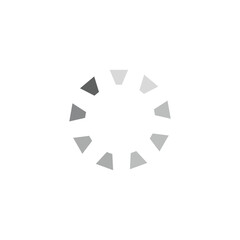 black loading circle