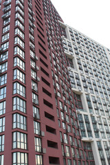 Fototapeta premium modern office building with windows, modern new buildings in the city