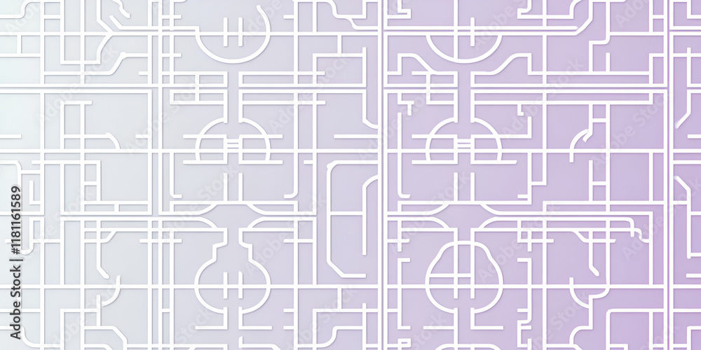 Poster abstract geometric pattern: a captivating blend of minimalist lines and delicate curves creates a ca