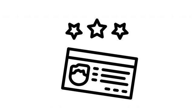 icon line motion graphic loyalty program
