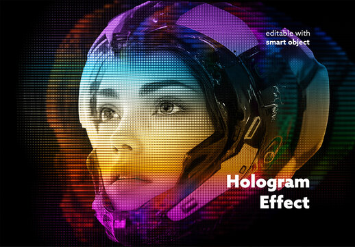 Hologram Photo Effect