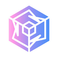 hexagon Gradient icon